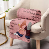 I Love You Mom - Personalized Mother's Day Mother Blanket