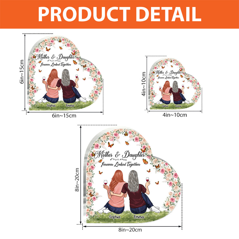 I Love You Mom - Personalized Mother's Day Mother Custom Shaped Acrylic Plaque
