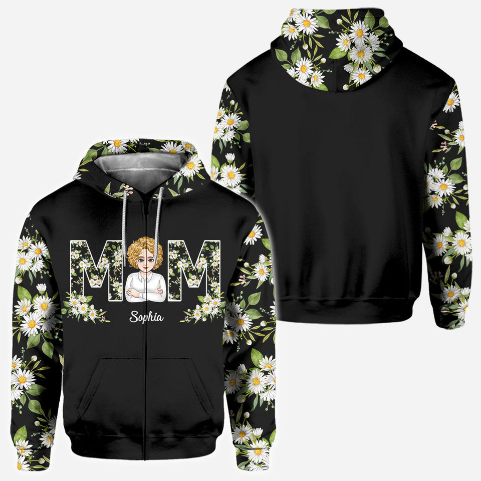 Love You Mom - Personalized Mother's Day Mother All Over T-shirt and Hoodie