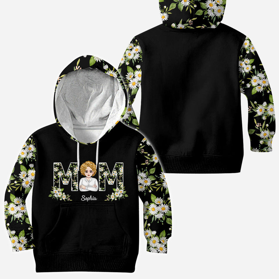 Love You Mom - Personalized Mother's Day Mother All Over T-shirt and Hoodie