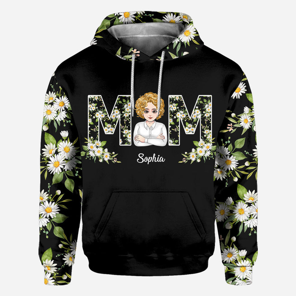 Love You Mom - Personalized Mother's Day Mother All Over T-shirt and Hoodie