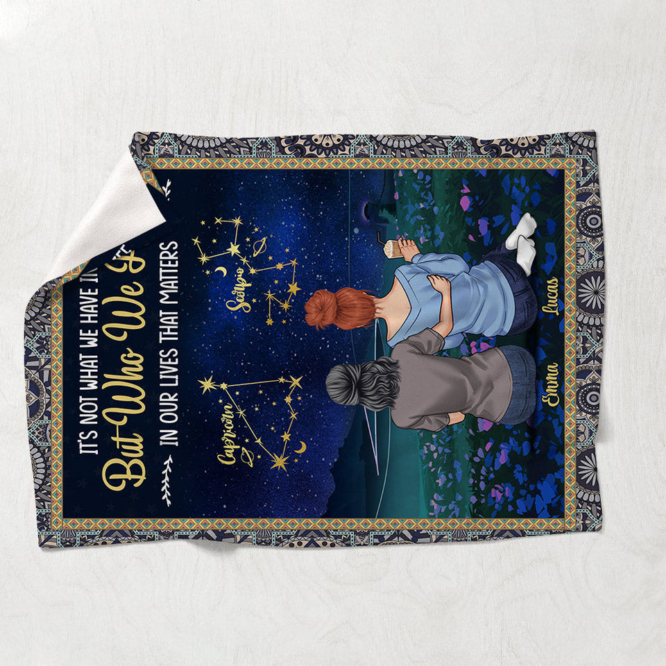 It's Not What We Have In Life - Personalized Bestie Blanket