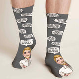 I Keep All My Dad Jokes - Personalized Father Socks