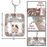 God Makes Us Best Friend - Personalized Bestie Transparent Keychain