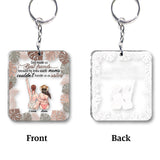God Makes Us Best Friend - Personalized Bestie Transparent Keychain