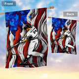 American Baseball Player - Personalized House Flag