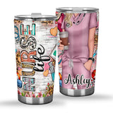 Western Nurse Pink Leopard - Personalized Nurse Tumbler