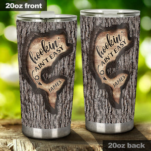 Love Fishing Tree Carving - Personalized Fishing Tumbler
