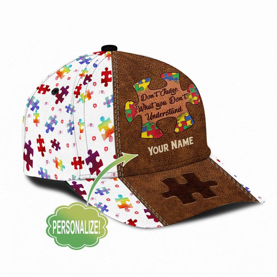 Ne jugez pas ce que vous ne comprenez pas - Casquette classique personnalisée pour la sensibilisation à l'autisme