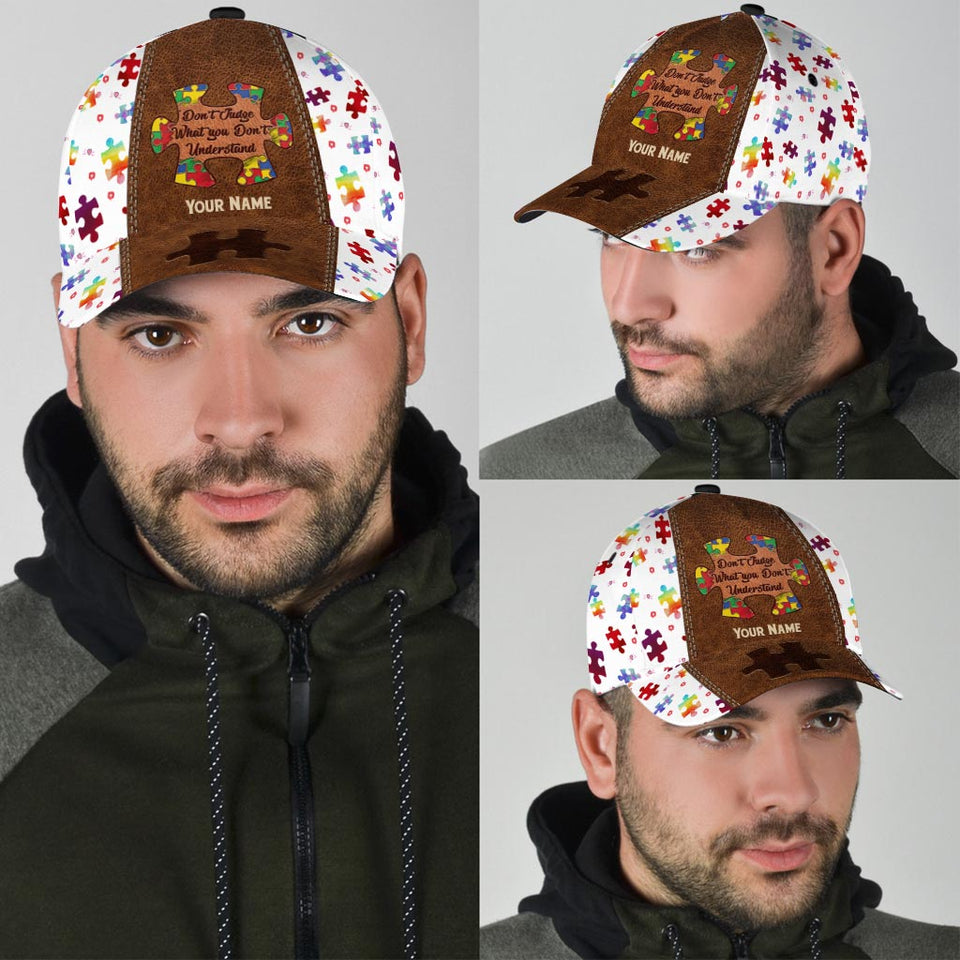 Ne jugez pas ce que vous ne comprenez pas - Casquette classique personnalisée pour la sensibilisation à l'autisme
