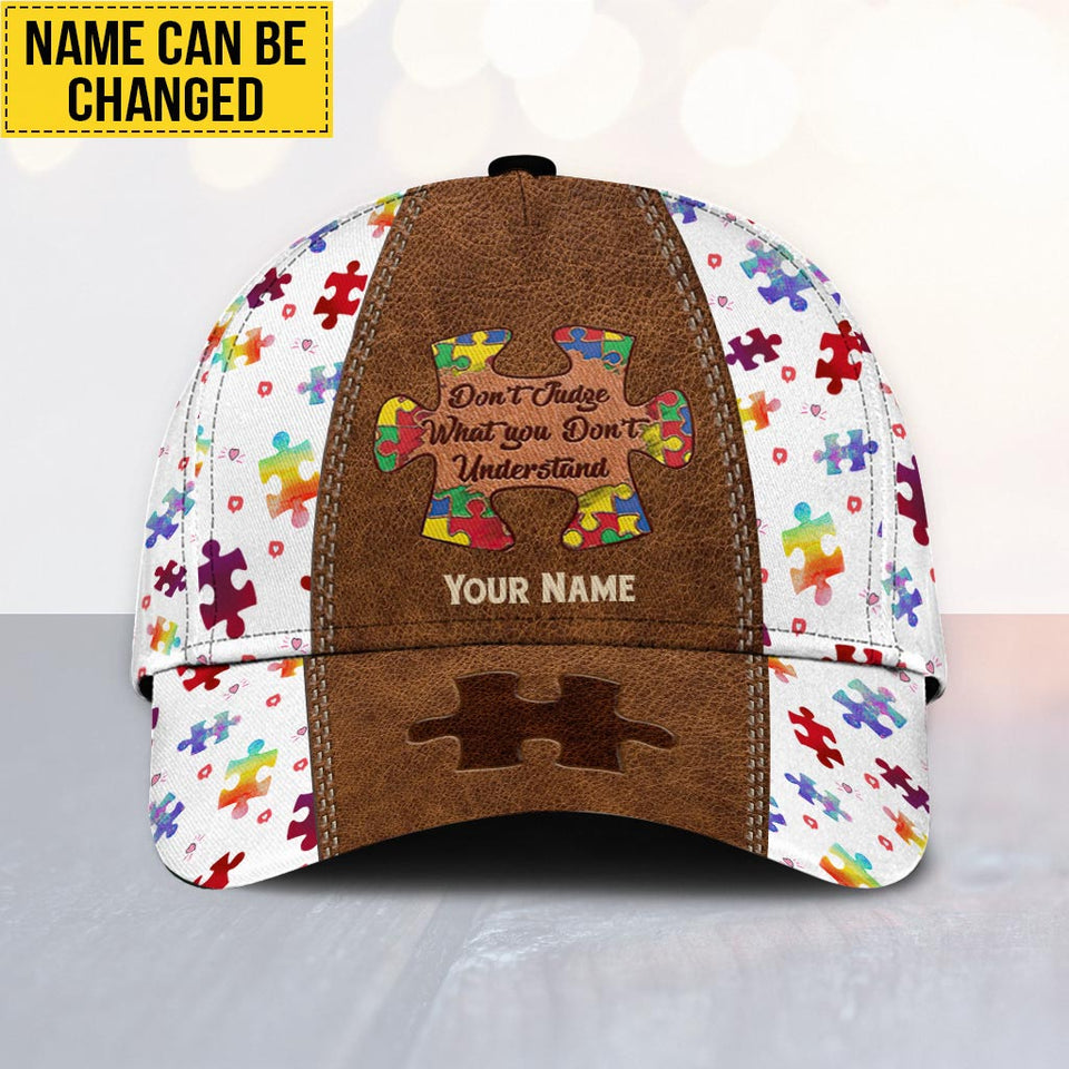 Ne jugez pas ce que vous ne comprenez pas - Casquette classique personnalisée pour la sensibilisation à l'autisme