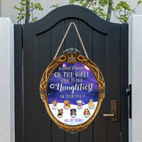 Mirror Mirror On The Wall Naughtiest Dogs - Personalized Christmas Wood Sign