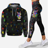 Ne jugez pas ce que vous ne comprenez pas - Sweat à capuche et legging personnalisés pour la sensibilisation à l'autisme