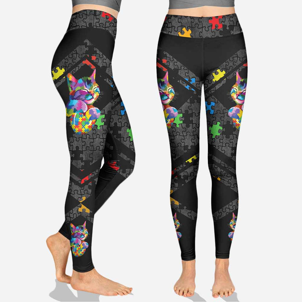 Ne jugez pas ce que vous ne comprenez pas - Sweat à capuche et legging personnalisés pour la sensibilisation à l'autisme