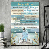 I Love You Forever And Always - Personalized Couple Poster