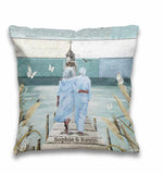 I Love You Forever And Always - Personalized Couple Throw Pillow