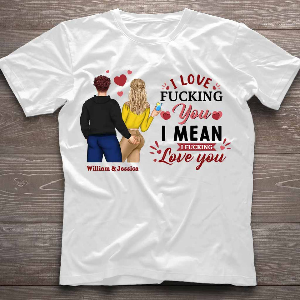 I Love You - Personalized Couple T-shirt and Hoodie