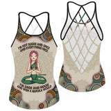 I'm Not Sugar And Spice And Everything Nice I'm Sage And Hood - Personalized Yoga Cross Tank Top