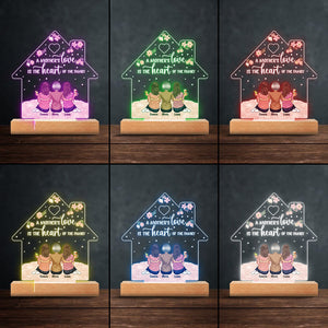 A Mother's Love - Personalized Mother's Day Mother Shaped Plaque Light Base