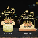 A Mother's Love - Personalized Mother's Day Mother Shaped Plaque Light Base