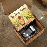 You Are My Sunshine - Personalized Mother’s Day Dog Hand Crank Music Box