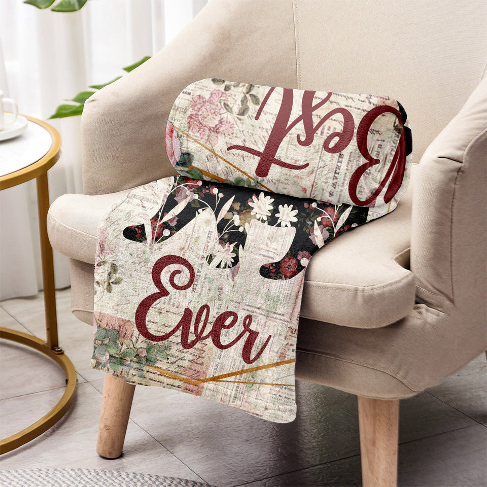 Best Nana Ever - Gift for mom, grandma - Personalized Blanket