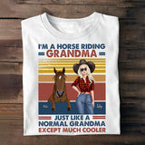 Horse Riding Grandma - Personalized Mother's Day Grandma T-shirt and Hoodie