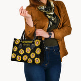 Grandma’s Garden - Gift for grandma, mom - Personalized Leather Handbag