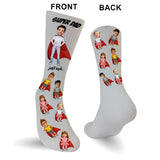Super Dad Super Mom - Gift for dad, mom - Personalized Socks