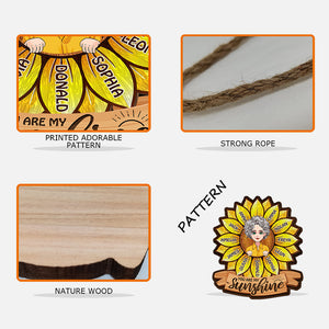 You Are My Sunshine - Gift for mom, grandma - Personalized Wood Sign