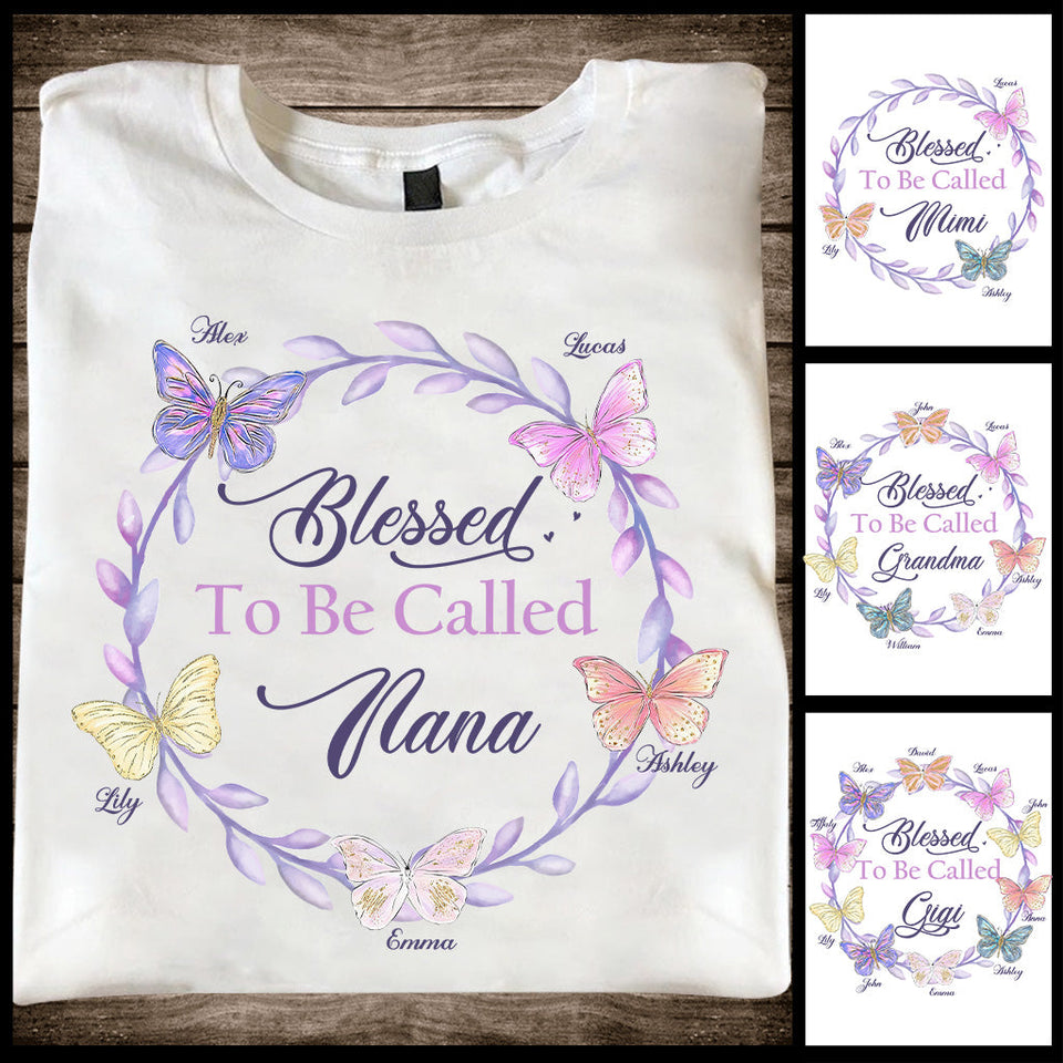 Blessed To Be Called - Personalized Grandma T-shirt and Hoodie