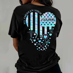 Proud Nurse - Personalized Independence Day T-shirt and Hoodie