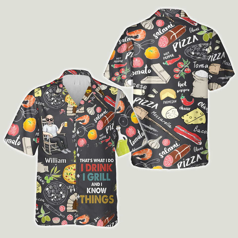 That's What I Do - Personalized Father Hawaiian Shirt
