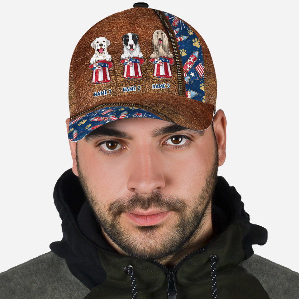 Happy 4th Of June - Personalized Dog Classic Cap