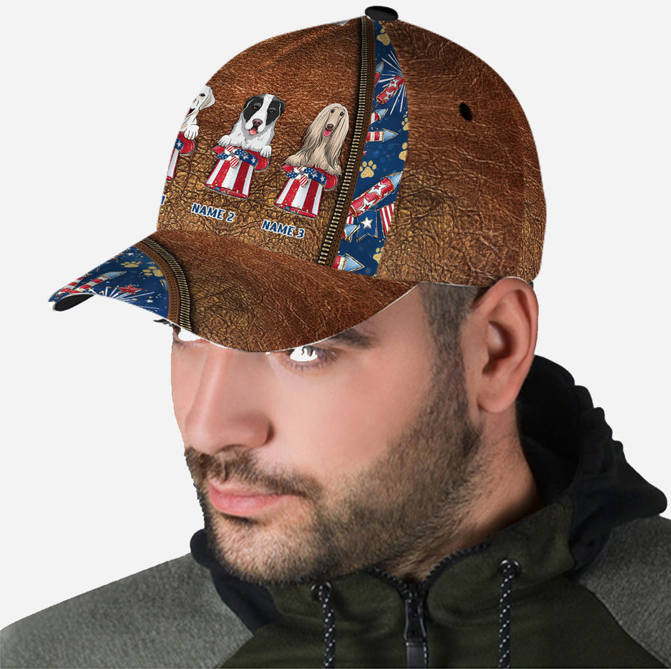 Happy 4th Of June - Personalized Dog Classic Cap