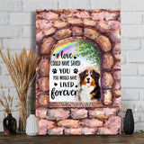 No Longer By My Side - Personalized Dog Canvas And Poster