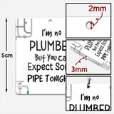 I'm No Plumber - Couple gift for boyfriend, girlfriend, husband, wife - Personalized Keychain