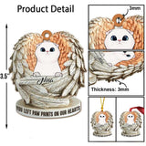 Angels Have Whiskers - Personalized Christmas Cat Ornament (Printed On Both Sides)