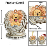 Angels Don't Always Have Wings - Personalized Dog Ornament (Printed On Both Sides)