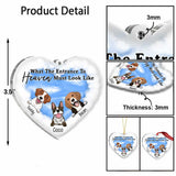 What The Entrance To Heaven Must Look Like - Personalized Christmas Dog Transparent Ornament