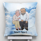 I'm A Proud Wife Memorial - Personalized Couple Throw Pillow