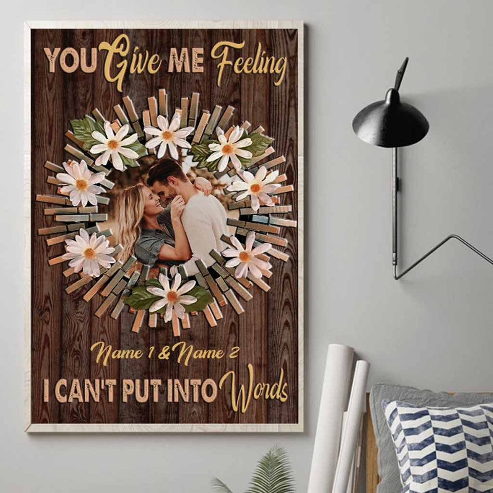 You Give Me - Personalized Couple Poster