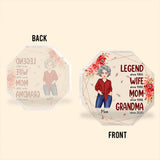 Legend Wife Mom Grandma - Gift for grandma, mom - Personalized Custom Shaped Acrylic Plaque