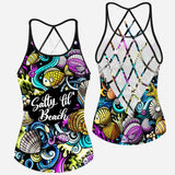 Salty Lil Beach - Sea Lover Cross Tank Top