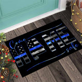 Come Home Safe - Police Personalized Doormat