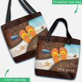 Flipflop Kind Of Girl - Sea Lover Personalized Tote Bag