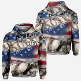All-American Proud - Personalized Baseball All Over Shirt