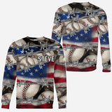 All-American Proud - Personalized Baseball All Over Shirt