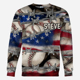 All-American Proud - Personalized Baseball All Over Shirt