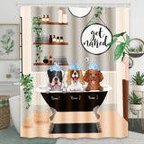 Get Naked - Personalized Dog Shower Curtain